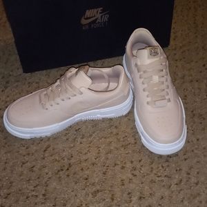 Nike Air Force 1 Pixel Rose gold like color.